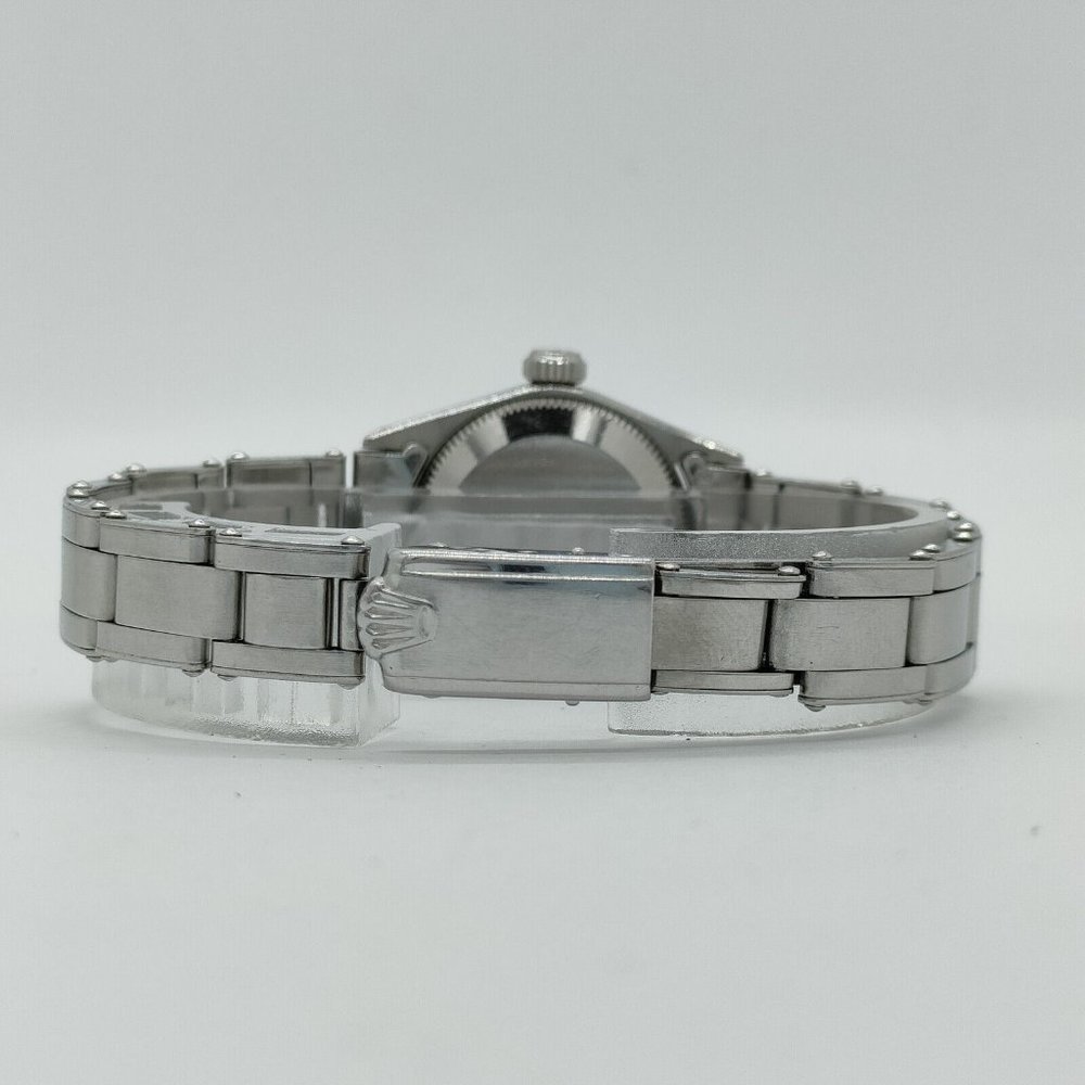 ROLEX Oyster Perpetual Date 24mm Women's Watch Stainless Steel Silve - Picture 13 of 15